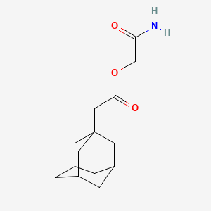 molecular formula C14H21NO3 B6032083 2-amino-2-oxoethyl 1-adamantylacetate 