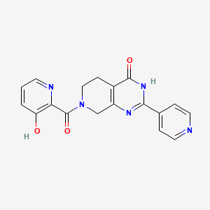 7-[(3-hydroxypyridin-2-yl)carbonyl]-2-pyridin-4-yl-5,6,7,8-tetrahydropyrido[3,4-d]pyrimidin-4(3H)-one