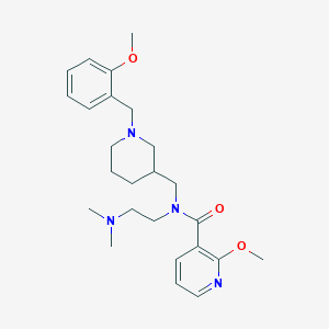 molecular formula C25H36N4O3 B6032111 N-[2-(dimethylamino)ethyl]-2-methoxy-N-{[1-(2-methoxybenzyl)-3-piperidinyl]methyl}nicotinamide 