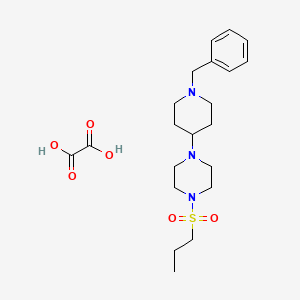 molecular formula C21H33N3O6S B6032126 1-(1-benzyl-4-piperidinyl)-4-(propylsulfonyl)piperazine oxalate 