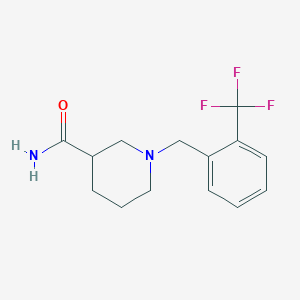 1-[2-(trifluoromethyl)benzyl]-3-piperidinecarboxamide