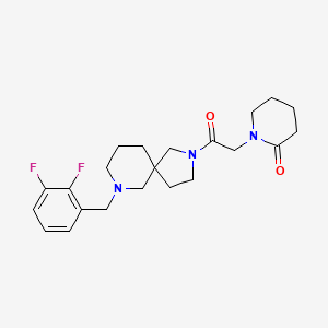 1-{2-[7-(2,3-difluorobenzyl)-2,7-diazaspiro[4.5]dec-2-yl]-2-oxoethyl}-2-piperidinone