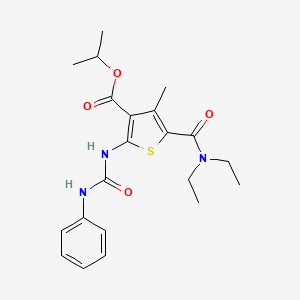 isopropyl 2-[(anilinocarbonyl)amino]-5-[(diethylamino)carbonyl]-4-methyl-3-thiophenecarboxylate