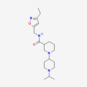 N-[(3-ethyl-5-isoxazolyl)methyl]-1'-isopropyl-1,4'-bipiperidine-3-carboxamide