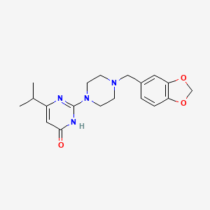 2-[4-(1,3-benzodioxol-5-ylmethyl)piperazin-1-yl]-6-isopropylpyrimidin-4(3H)-one