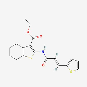 ethyl 2-{[3-(2-thienyl)acryloyl]amino}-4,5,6,7-tetrahydro-1-benzothiophene-3-carboxylate