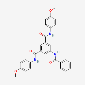 molecular formula C29H25N3O5 B6032378 5-(benzoylamino)-N,N'-bis(4-methoxyphenyl)isophthalamide 