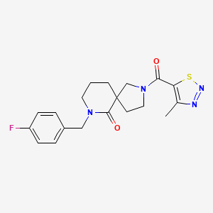 7-(4-fluorobenzyl)-2-[(4-methyl-1,2,3-thiadiazol-5-yl)carbonyl]-2,7-diazaspiro[4.5]decan-6-one