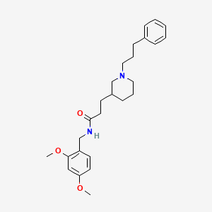 molecular formula C26H36N2O3 B6032433 N-(2,4-dimethoxybenzyl)-3-[1-(3-phenylpropyl)-3-piperidinyl]propanamide 