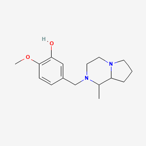 molecular formula C16H24N2O2 B6032523 2-methoxy-5-[(1-methylhexahydropyrrolo[1,2-a]pyrazin-2(1H)-yl)methyl]phenol 