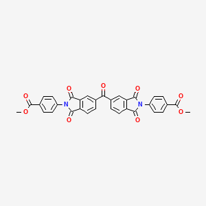 molecular formula C33H20N2O9 B6032569 dimethyl 4,4'-[carbonylbis(1,3-dioxo-1,3-dihydro-2H-isoindole-5,2-diyl)]dibenzoate CAS No. 5847-96-1