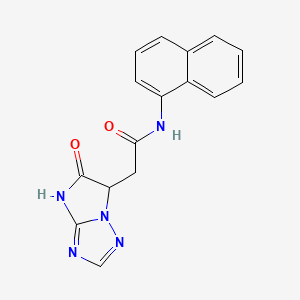 N-1-naphthyl-2-(5-oxo-5,6-dihydro-4H-imidazo[1,2-b][1,2,4]triazol-6-yl)acetamide