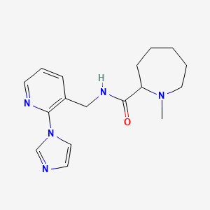 N-{[2-(1H-imidazol-1-yl)-3-pyridinyl]methyl}-1-methyl-2-azepanecarboxamide