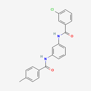 3-chloro-N-{3-[(4-methylbenzoyl)amino]phenyl}benzamide