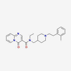 molecular formula C26H32N4O2 B6032687 N-ethyl-N-({1-[2-(2-methylphenyl)ethyl]-4-piperidinyl}methyl)-4-oxo-4H-pyrido[1,2-a]pyrimidine-3-carboxamide 