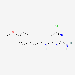 molecular formula C13H15ClN4O B6032730 6-chloro-N~4~-[2-(4-methoxyphenyl)ethyl]-2,4-pyrimidinediamine 
