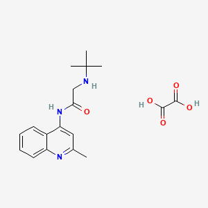 molecular formula C18H23N3O5 B6032781 N~2~-(tert-butyl)-N~1~-(2-methyl-4-quinolinyl)glycinamide oxalate 