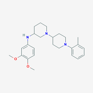 N-(3,4-dimethoxyphenyl)-1'-(2-methylphenyl)-1,4'-bipiperidin-3-amine