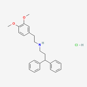 molecular formula C25H30ClNO2 B6032845 N-[2-(3,4-dimethoxyphenyl)ethyl]-3,3-diphenyl-1-propanamine hydrochloride 