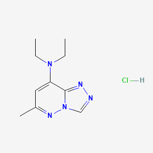 molecular formula C10H16ClN5 B6032867 N,N-diethyl-6-methyl[1,2,4]triazolo[4,3-b]pyridazin-8-amine hydrochloride 