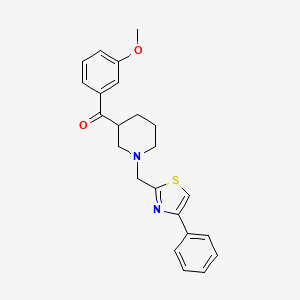 (3-methoxyphenyl){1-[(4-phenyl-1,3-thiazol-2-yl)methyl]-3-piperidinyl}methanone