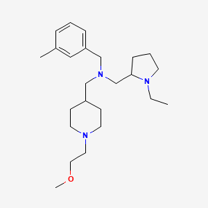 1-(1-ethyl-2-pyrrolidinyl)-N-{[1-(2-methoxyethyl)-4-piperidinyl]methyl}-N-(3-methylbenzyl)methanamine