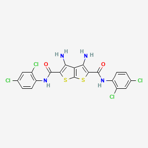 3,4-diamino-N,N'-bis(2,4-dichlorophenyl)thieno[2,3-b]thiophene-2,5-dicarboxamide