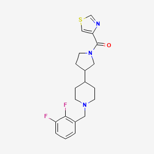 1-(2,3-difluorobenzyl)-4-[1-(1,3-thiazol-4-ylcarbonyl)-3-pyrrolidinyl]piperidine