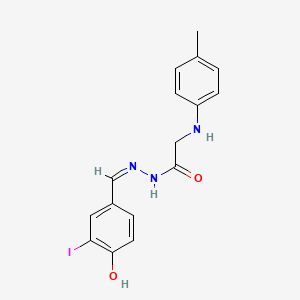 N'-(4-hydroxy-3-iodobenzylidene)-2-[(4-methylphenyl)amino]acetohydrazide