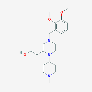 2-[4-(2,3-dimethoxybenzyl)-1-(1-methyl-4-piperidinyl)-2-piperazinyl]ethanol