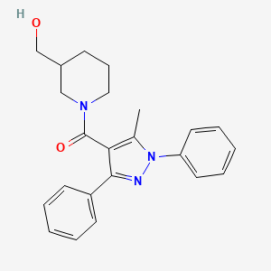 {1-[(5-methyl-1,3-diphenyl-1H-pyrazol-4-yl)carbonyl]-3-piperidinyl}methanol