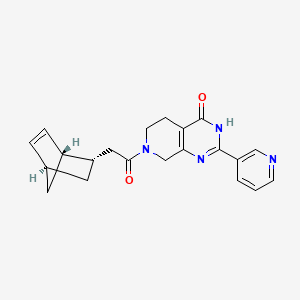 molecular formula C21H22N4O2 B6033165 7-[(1S*,2S*,4S*)-bicyclo[2.2.1]hept-5-en-2-ylacetyl]-2-pyridin-3-yl-5,6,7,8-tetrahydropyrido[3,4-d]pyrimidin-4(3H)-one 