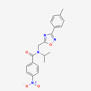 N-isopropyl-N-{[3-(4-methylphenyl)-1,2,4-oxadiazol-5-yl]methyl}-4-nitrobenzamide