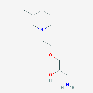 molecular formula C11H24N2O2 B6033236 1-amino-3-[2-(3-methyl-1-piperidinyl)ethoxy]-2-propanol 