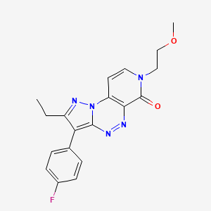 2-ethyl-3-(4-fluorophenyl)-7-(2-methoxyethyl)pyrazolo[5,1-c]pyrido[4,3-e][1,2,4]triazin-6(7H)-one