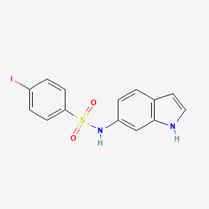 molecular formula C14H11IN2O2S B6033282 N-1H-indol-6-yl-4-iodobenzenesulfonamide 