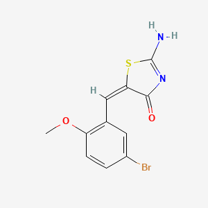 5-(5-bromo-2-methoxybenzylidene)-2-imino-1,3-thiazolidin-4-one