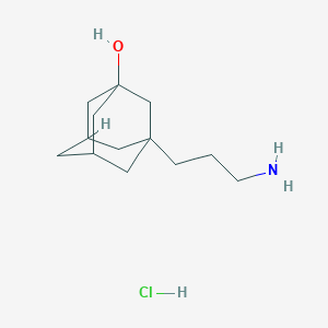 molecular formula C13H24ClNO B6033302 3-(3-aminopropyl)-1-adamantanol hydrochloride 