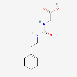 molecular formula C11H18N2O3 B603331 [({[2-(1-Cyclohexen-1-yl)ethyl]amino}carbonyl)amino]acetic acid CAS No. 1018299-22-3