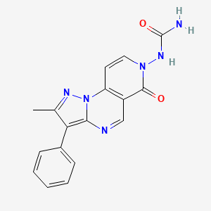 N-(2-methyl-6-oxo-3-phenylpyrazolo[1,5-a]pyrido[3,4-e]pyrimidin-7(6H)-yl)urea