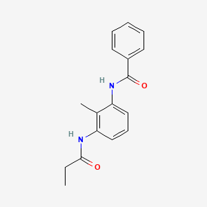 molecular formula C17H18N2O2 B603341 N-[2-methyl-3-(propionylamino)phenyl]benzamide CAS No. 1090578-98-5