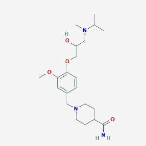 1-(4-{2-hydroxy-3-[isopropyl(methyl)amino]propoxy}-3-methoxybenzyl)-4-piperidinecarboxamide