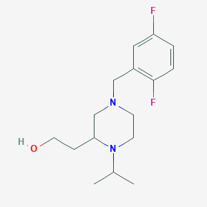 molecular formula C16H24F2N2O B6033456 2-[4-(2,5-difluorobenzyl)-1-isopropyl-2-piperazinyl]ethanol 