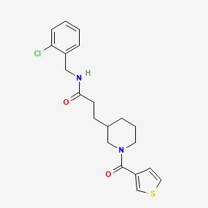 N-(2-chlorobenzyl)-3-[1-(3-thienylcarbonyl)-3-piperidinyl]propanamide