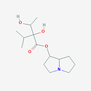 molecular formula C14H25NO4 B6033496 hexahydro-1H-pyrrolizin-1-yl 2,3-dihydroxy-2-isopropylbutanoate 