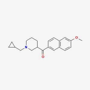 molecular formula C21H25NO2 B6033499 [1-(cyclopropylmethyl)-3-piperidinyl](6-methoxy-2-naphthyl)methanone 