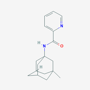 molecular formula C17H22N2O B6033546 N-(3-methyl-1-adamantyl)-2-pyridinecarboxamide 