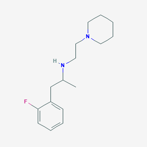 molecular formula C16H25FN2 B6033557 1-(2-fluorophenyl)-N-[2-(1-piperidinyl)ethyl]-2-propanamine 