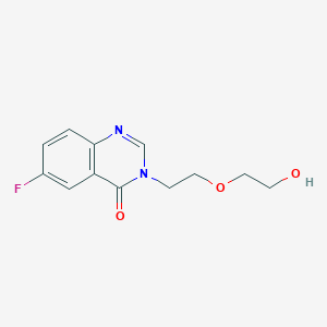 molecular formula C12H13FN2O3 B6033567 6-fluoro-3-[2-(2-hydroxyethoxy)ethyl]quinazolin-4(3H)-one 
