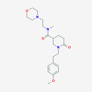 1-[2-(4-methoxyphenyl)ethyl]-N-methyl-N-[2-(4-morpholinyl)ethyl]-6-oxo-3-piperidinecarboxamide